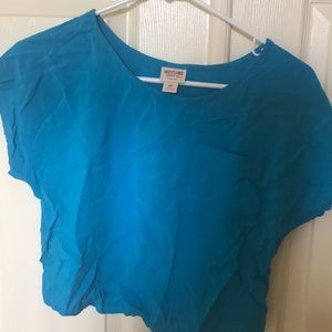 Blue crop top